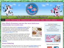 Tablet Screenshot of moomooscreamery.com